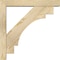 Ekena Millwork Merced Block Rough Sawn Bracket w/ Offset Brace, Douglas Fir, 4"W x 20"D x 20"H BKT0402X20X20MRC05RDF - alternate 2